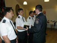 předání pamětní medaile okolním sborům - SDH Václavovice